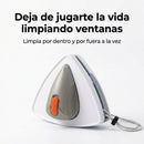 Limpiacristales magnético con depósito: deja de jugarte la vida limpiando ventanas